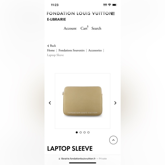 3 pcs LOUIS VUITTON Fondation NEW canvas tote, laptop case and key chain BUNDLE! - Picture 12 of 12